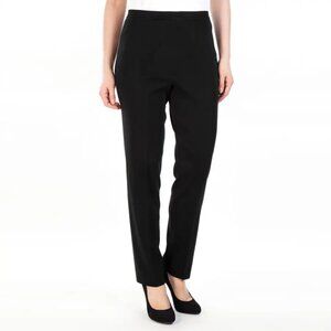 NWT Ming Wang black travel straight leg knit pants